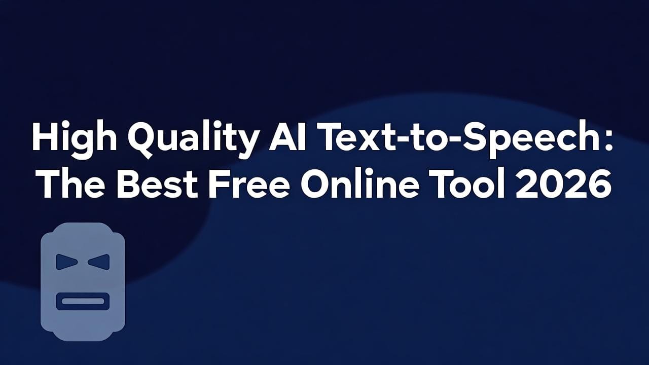 Read more about the article High-Quality AI Text-to-Speech: The Best Free Online Tool 2026