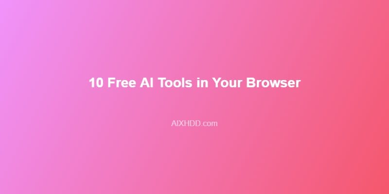 Free AI Tools Collection