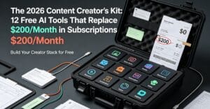 Read more about the article The 2026 Content Creator’s Kit: 12 Free AI Tools That Replace $200/Month in Subscriptions