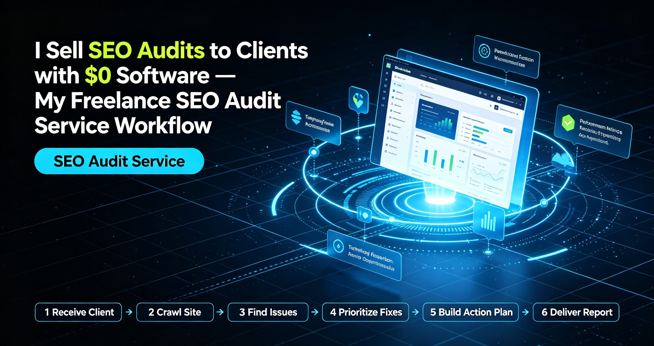 You are currently viewing I Sell SEO Audits to Clients with $0 Software — My Freelance SEO Audit Service Workflow