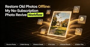 Read more about the article Restore Old Photos Offline: My No-Subscription Photo Revive Workflow