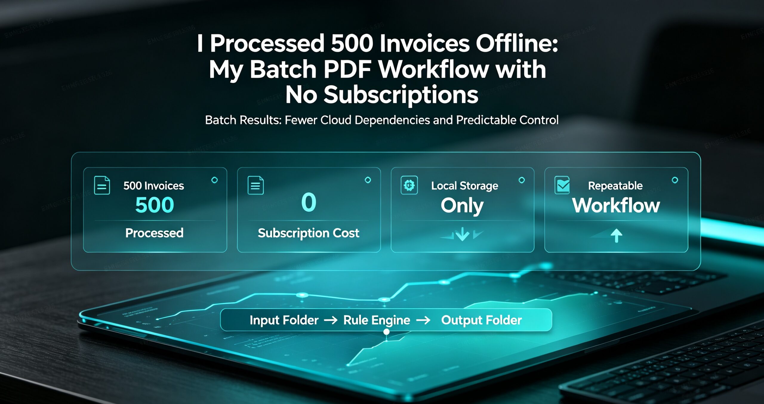 Read more about the article I Processed 500 Invoices Offline: My Batch PDF Workflow with No Subscriptions