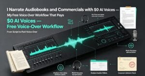 Read more about the article I Narrate Audiobooks and Commercials with $0 AI Voices — My Free Voice-Over Workflow That Pays