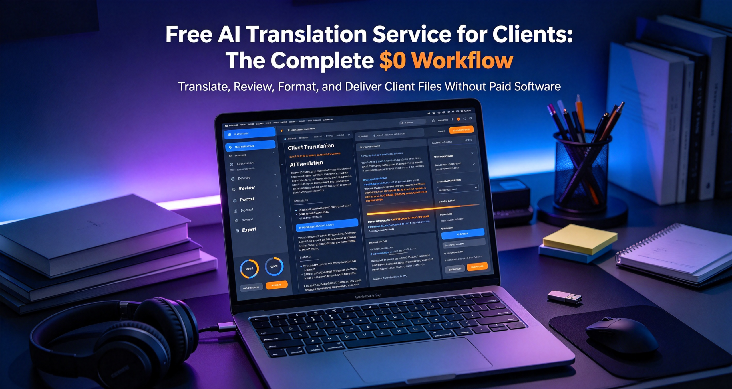 You are currently viewing Free AI Translation Service for Clients: The Complete $0 Workflow