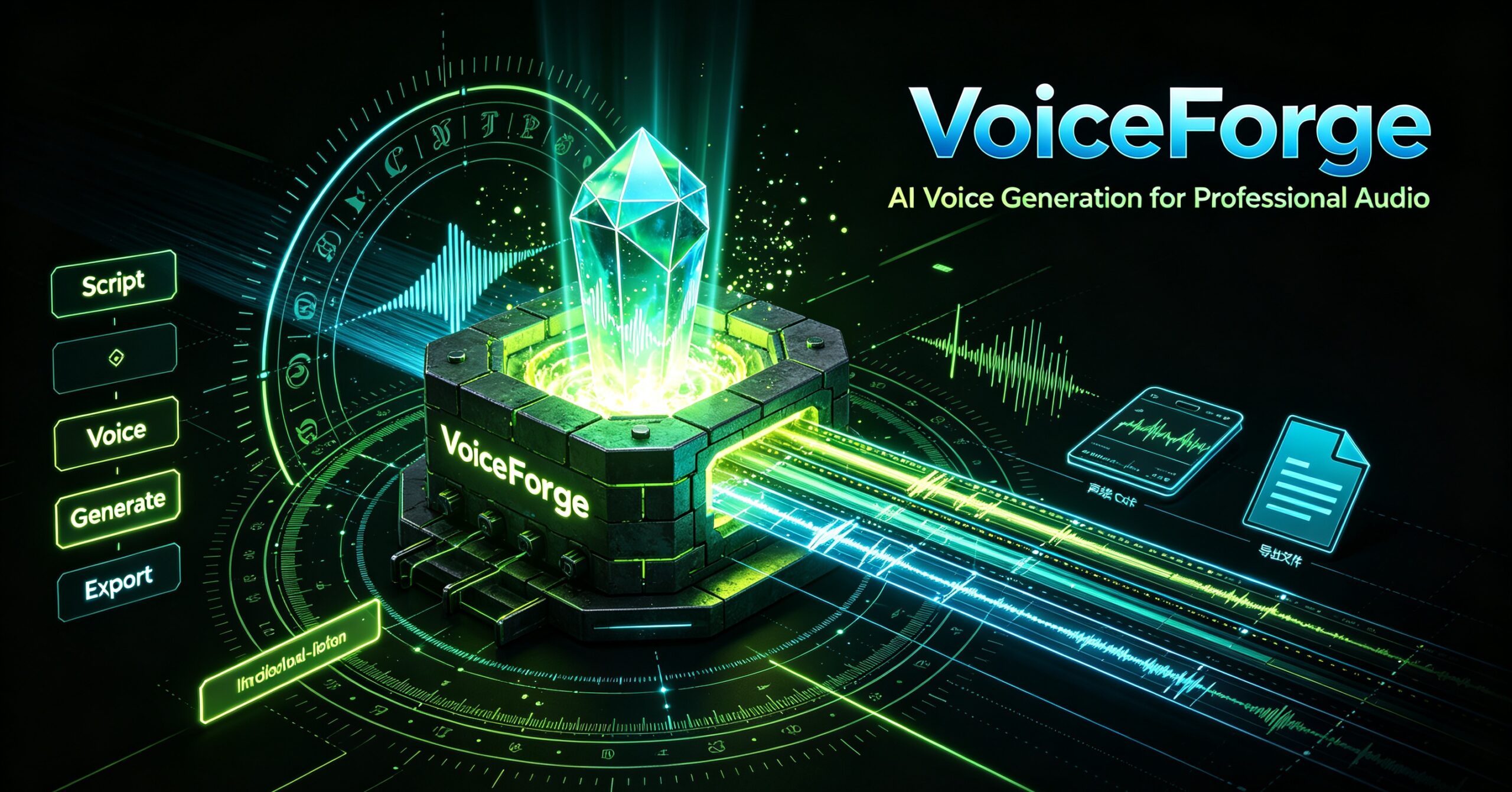 VoiceForge — offline AI text-to-speech and voice studio