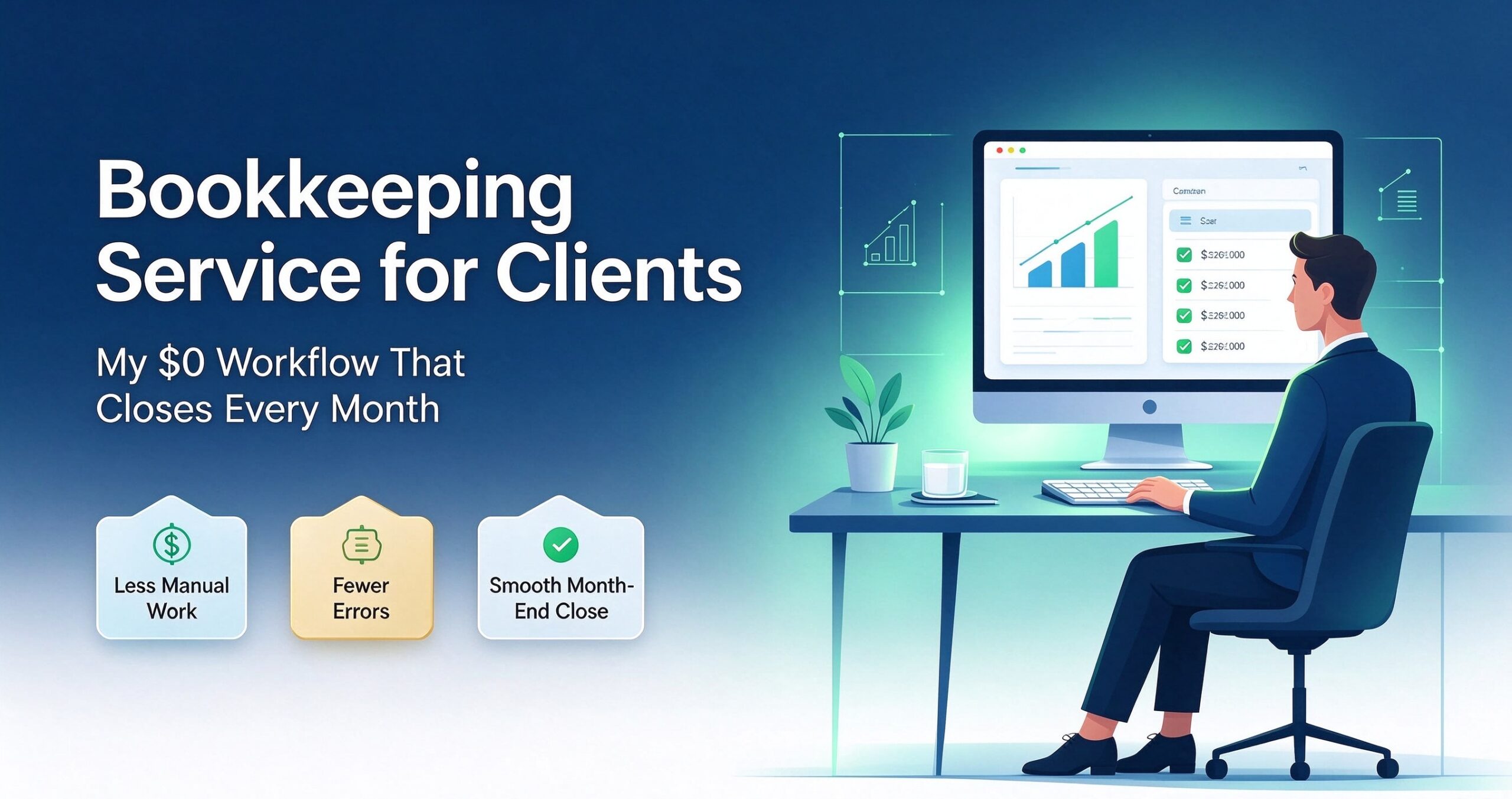 You are currently viewing Bookkeeping Service for Clients: My $0 Workflow That Closes Every Month