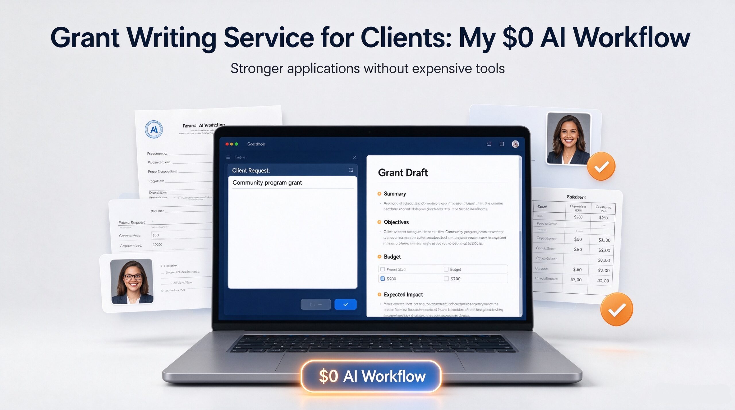 Read more about the article Grant Writing Service for Clients: My $0 AI Workflow