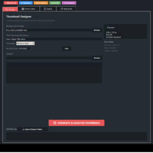 AI Thumbnail Generator — Batch YouTube Thumbnails